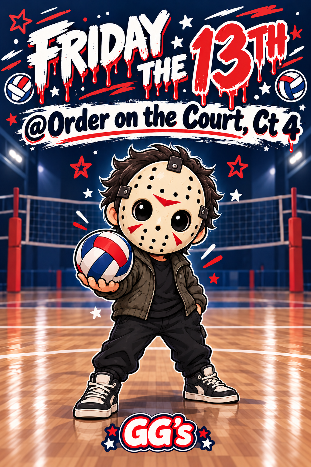 Friday the 13th November 13th, 5-7 PM at Order on the Court, CT 4.